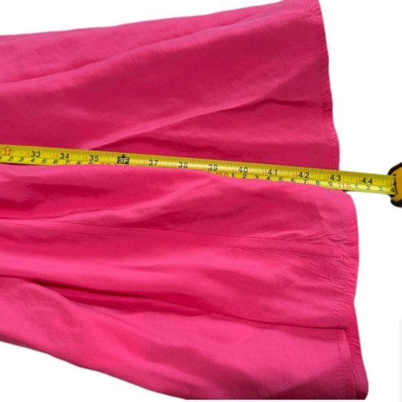 COS Racerneck midi shift dress in hot pink with pockets. Size 12 - Picture 8 of 11